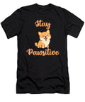 Stay Pawsitive Shiba Inu Japanese Dog Breed Gift Thomas Larch T-Shirt