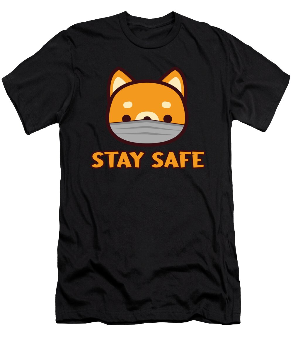 Stay Safe Shiba Inu Japanese Dog Breed Puppy Gift Thomas Larch T-Shirt