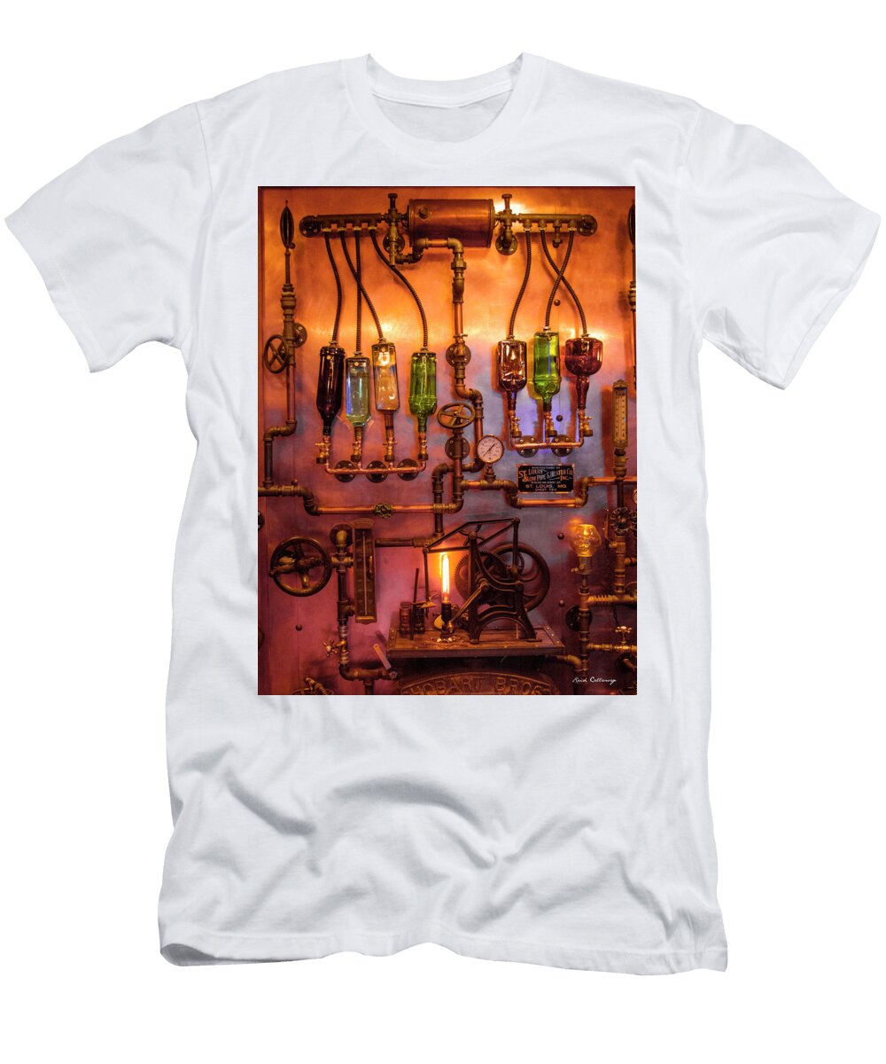 Steampunk Interior Design 3 Liquor Wall Dispenser Atlanta Mancave Bar Art Reid Callaway T-Shirt