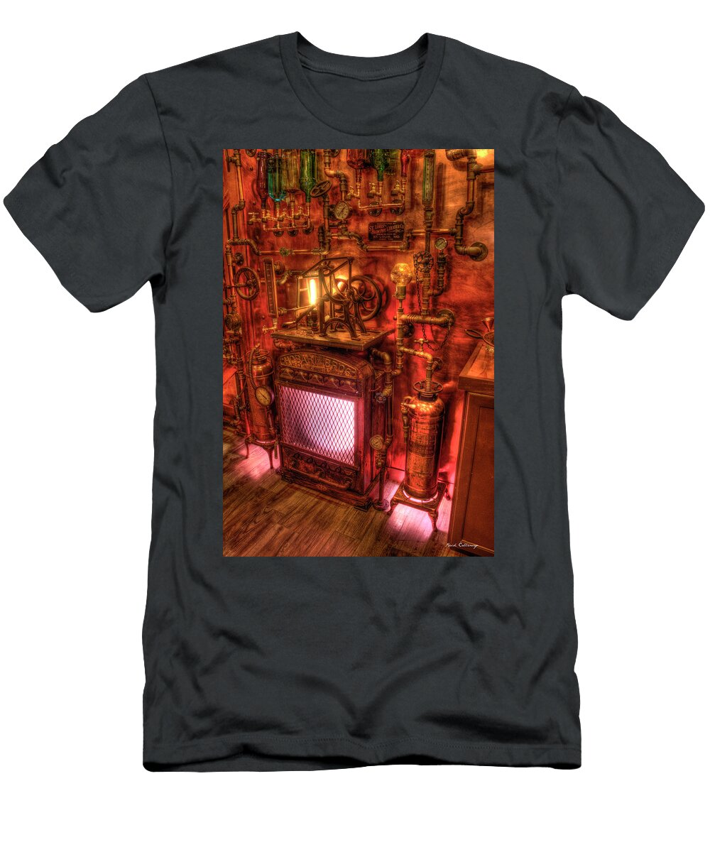 Steampunk Liquor Still Steampunk Bar Art Reid Callaway T-Shirt