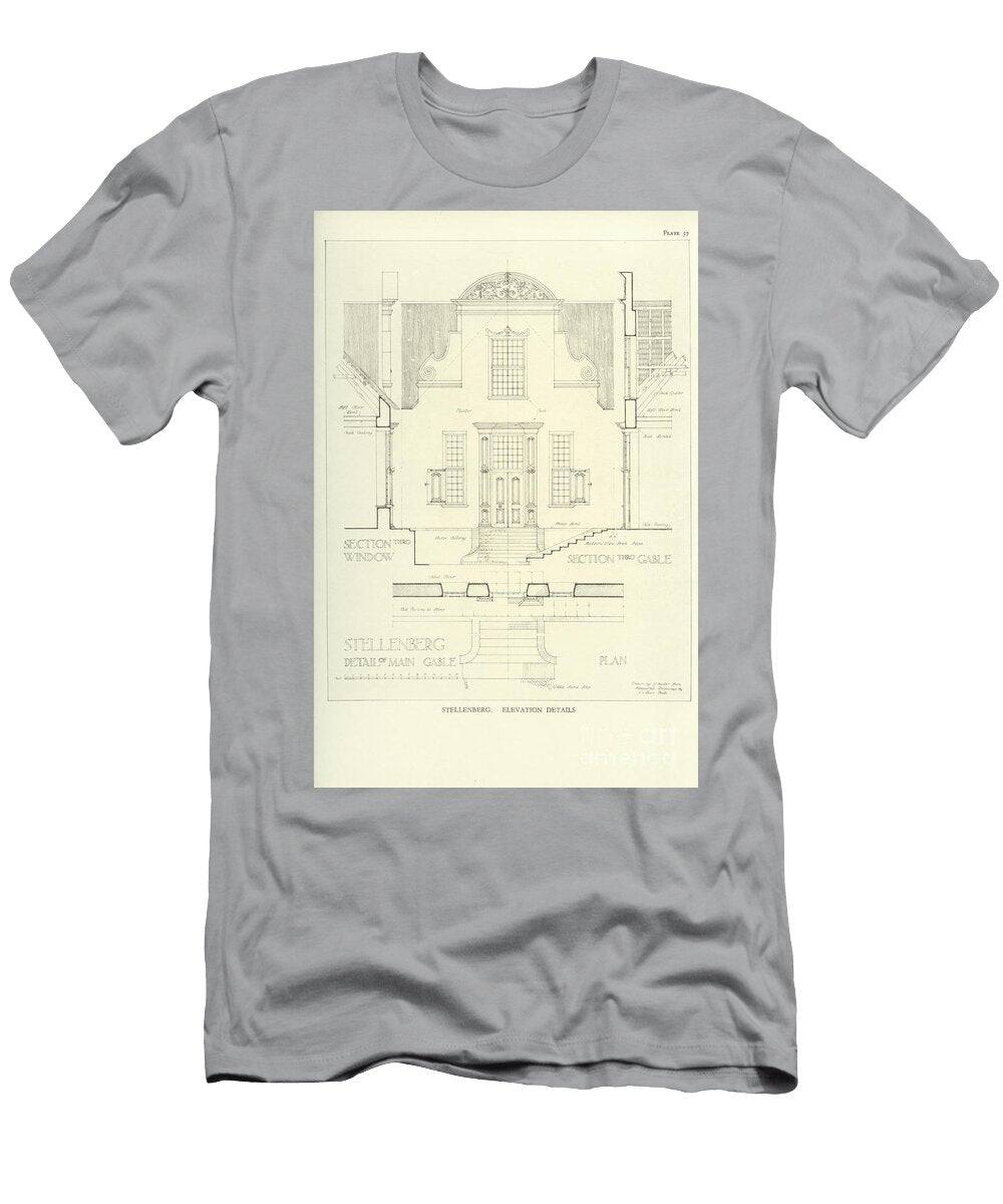 Stellenberg Architectural Plan F3 Historic Illustrations T-Shirt