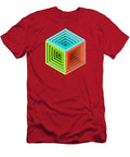 Stepped Cube on Orange Tom Hill T-Shirt
