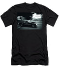 Steve Mcqueen Jaguar Xk Ss on Sunset Blvd Nomad Art and Design T-Shirt