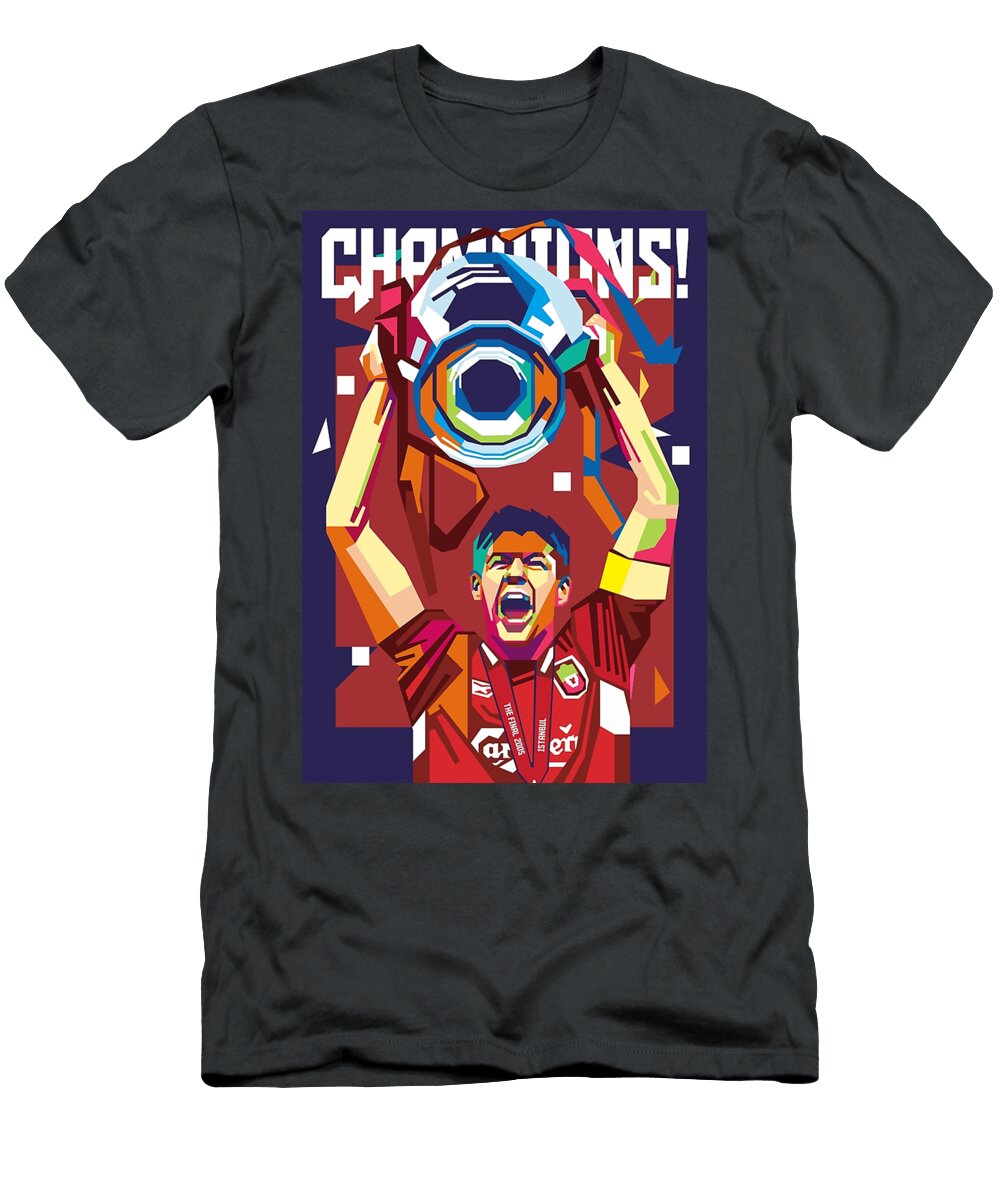 Steven Gerrard Champions 2005 Hannelore Oppenheim T-Shirt