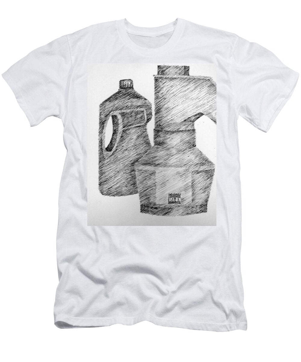 Still Life with Popcorn Maker and Laundry Soap Bottle Michelle Calkins T-Shirt