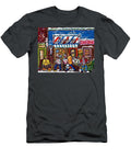 Stilwells Candy Stop Winterscene Painting for Sale Montreal Hockey Art C Spandau Snowy Barber Shop Carole Spandau T-Shirt