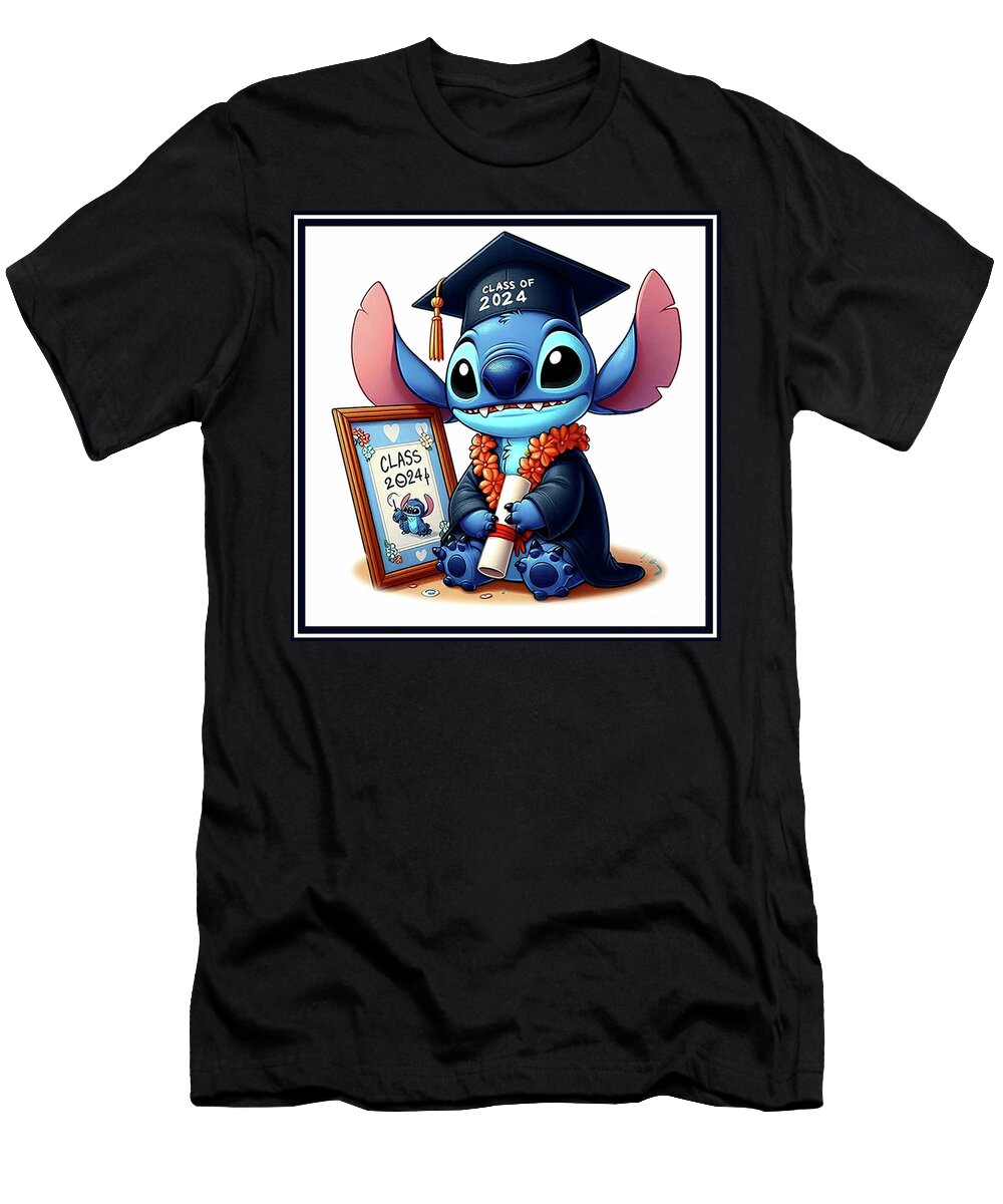 Stitch Class of 2024 Kathy M Forest T-Shirt