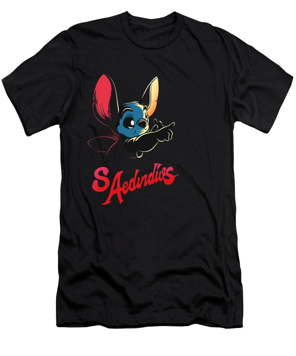 Stitch Los Angeles Angels Analyzing the Faceoff Rush T-Shirt
