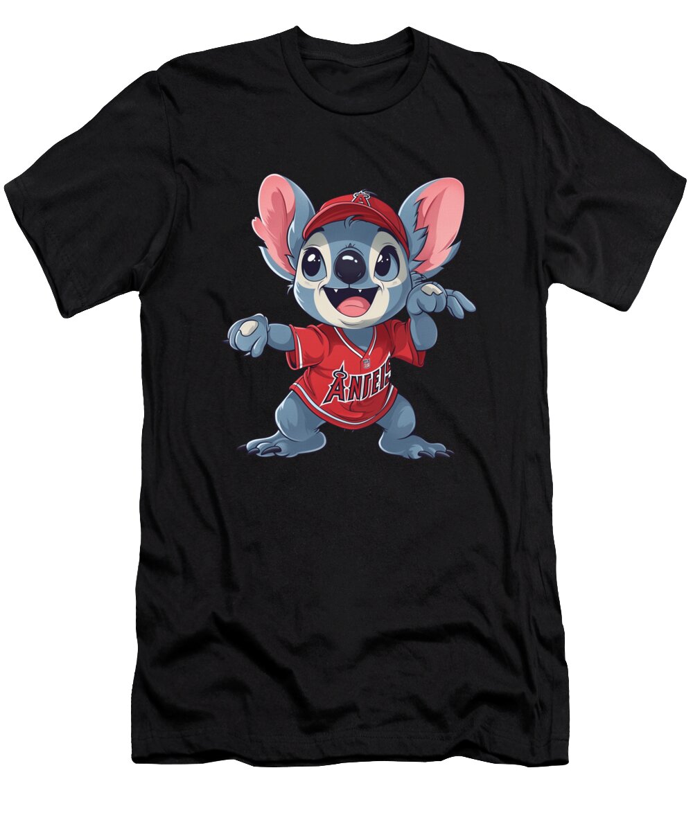 Stitch Los Angeles Angels Smackdown Rush T-Shirt