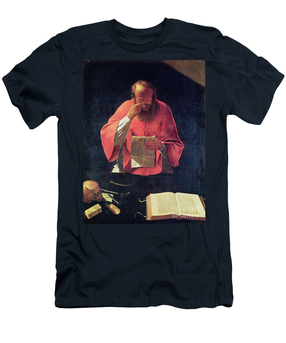 Stjerome Reading Georges De LA Tour T-Shirt