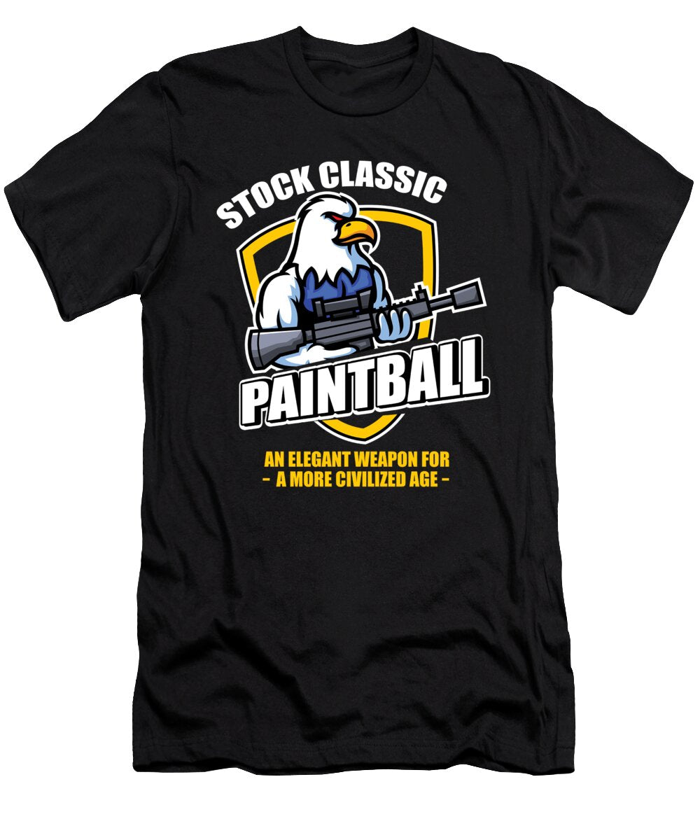 Stock Classic Paintball Player Eagle Paintball Gift Thomas Larch T-Shirt
