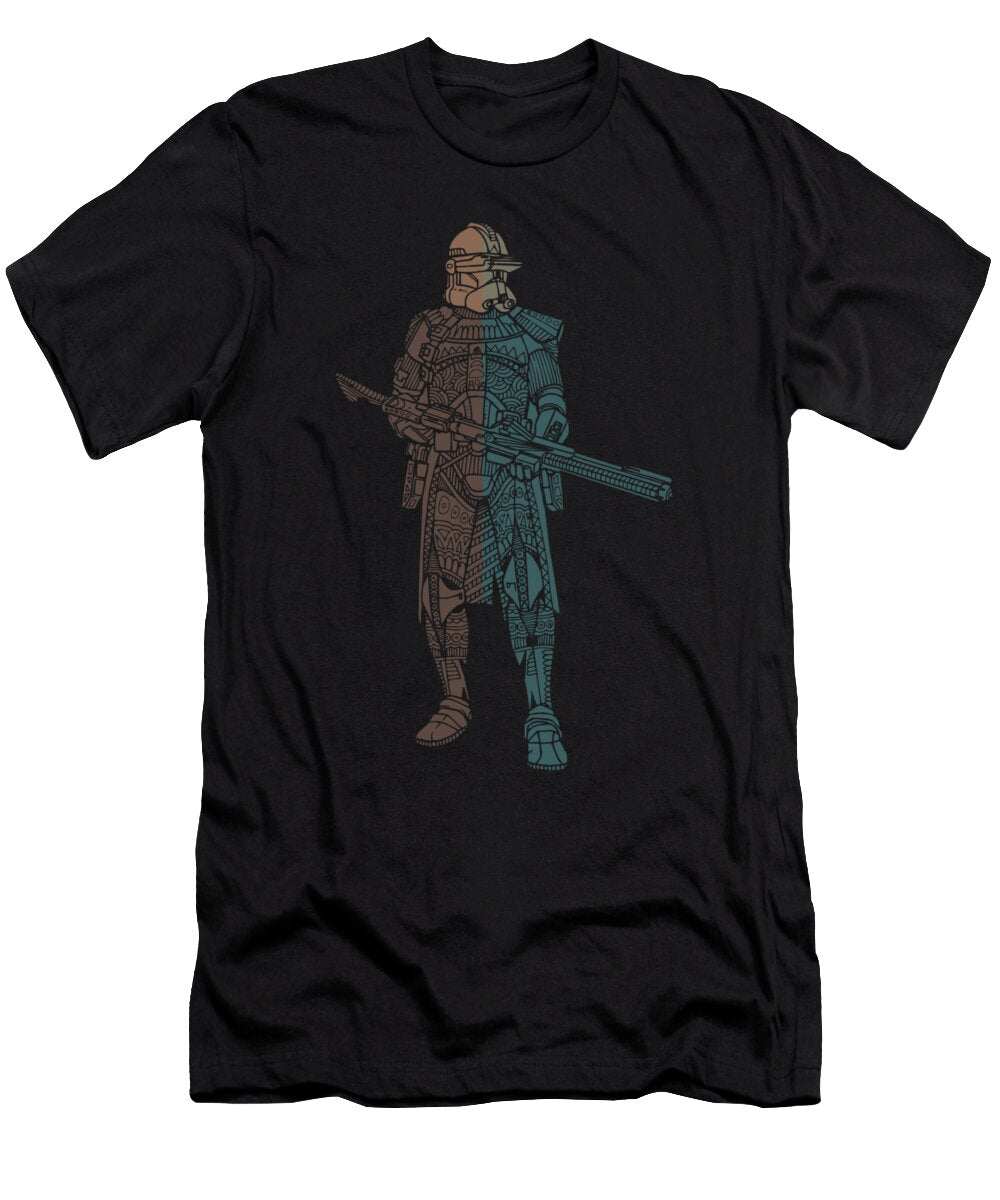 Stormtrooper Samurai Star Wars Art Minimal Studio Grafiikka T-Shirt