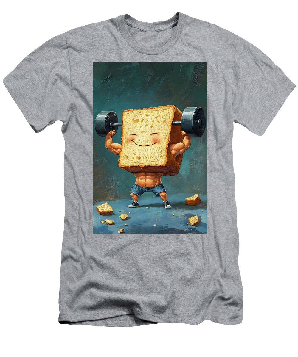Strong Bread Lifting Weights Maryna Vasylenko T-Shirt