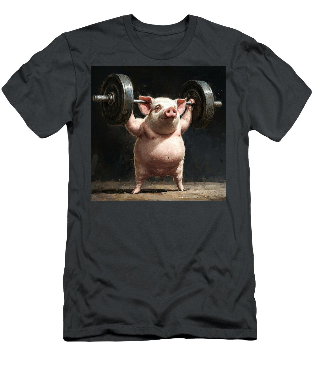 Strong Pig Lifting Weights Dhugela Engga T-Shirt