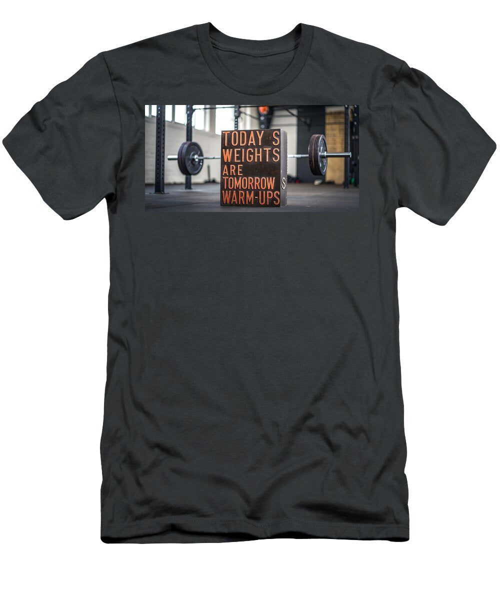 Stronger Than Yesterday Poster Weightlifting Motivation Art Powerlifting Gym Decor 8k Iron Quo Milan Saberl T-Shirt