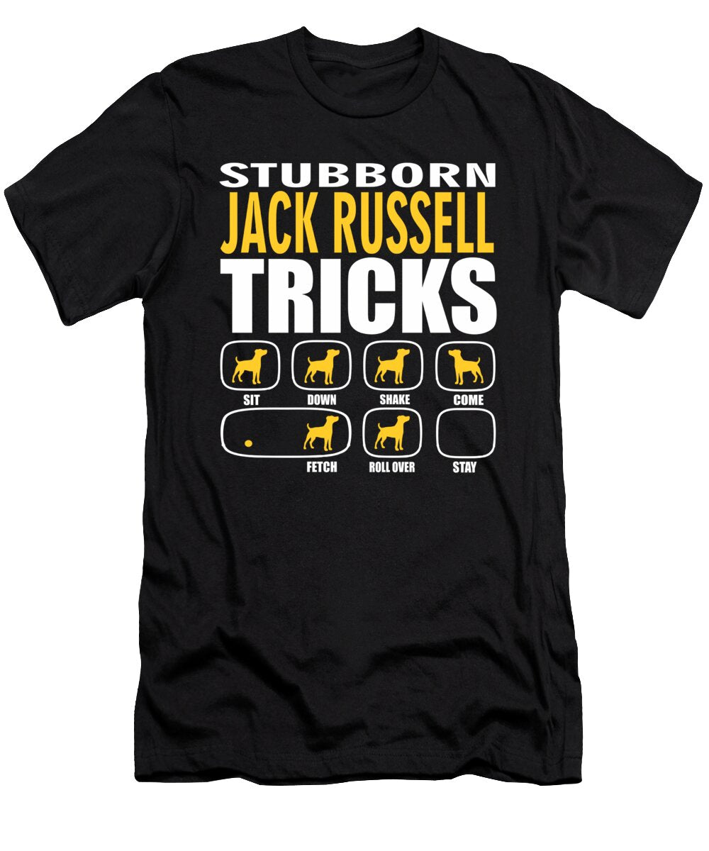 Stubborn Jack Russell Dog Tricks Gift Dusan Vrdelja T-Shirt