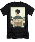 Student Back View in Classroom Rhys Jacobson T-Shirt