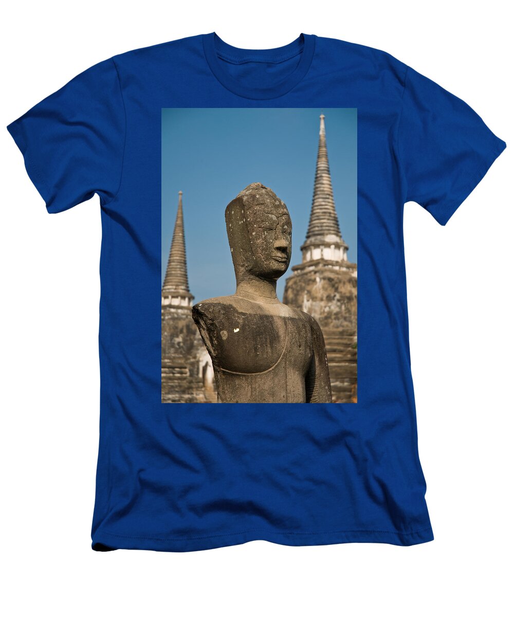 Stupa Chedi of a Wat in Ayutthaya Thailand Ulrich Schade T-Shirt