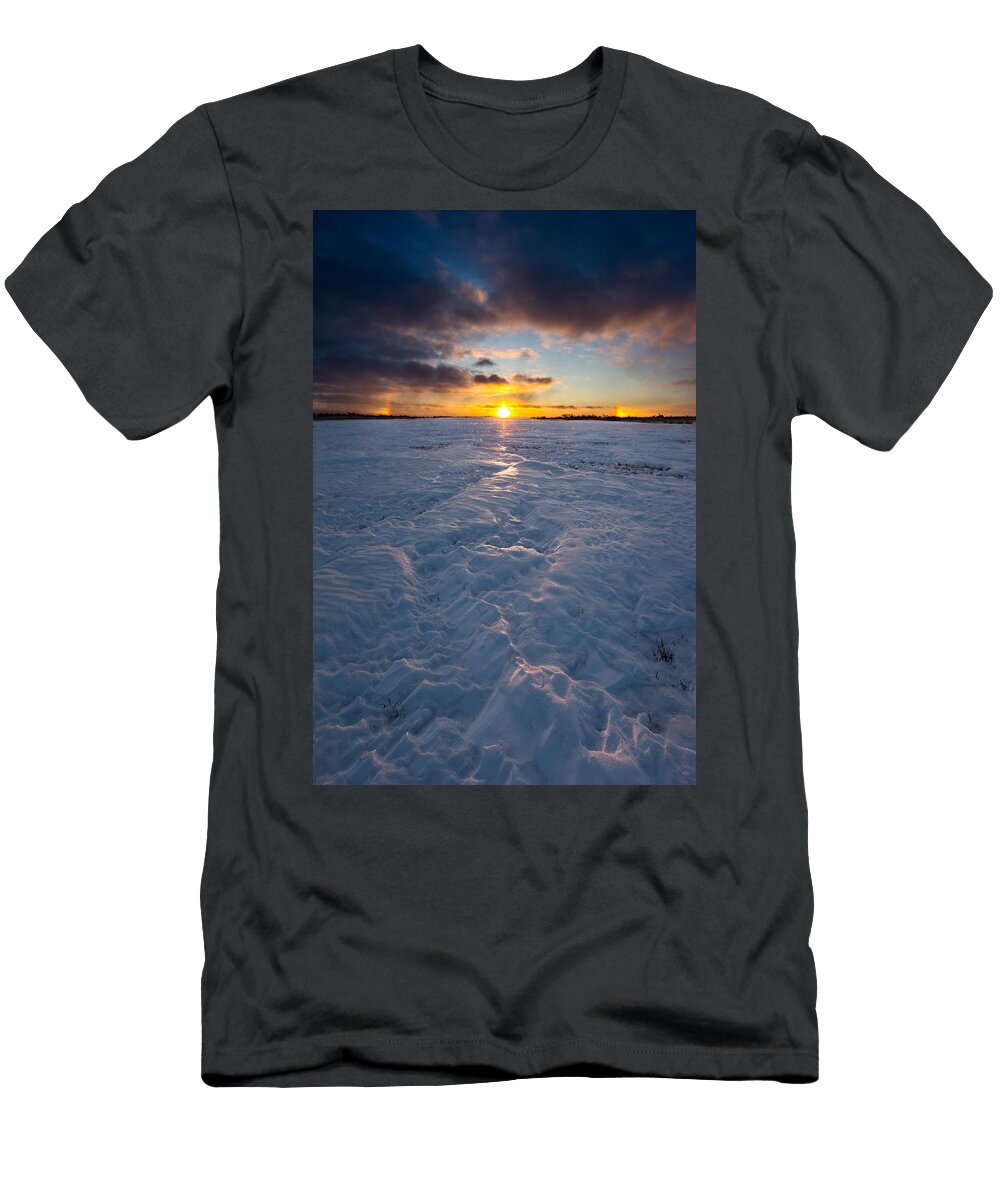 Sub Zero Sunset Aaron J Groen T-Shirt