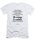 Success Is Not Final Winston Churchill Quote Ar Vivid Pixel Prints T-Shirt
