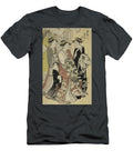 Sugawara of the Tsuruya with Attendants Mumeno and Takeno C Chobunsai Eishi Japanese T-Shirt