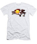 Sun Tree and Grizzly Moon Whispering Peaks Photography T-Shirt
