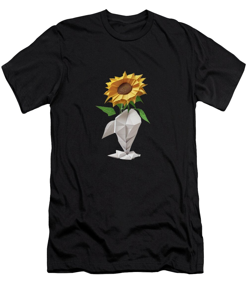 Sunflower Origami About Passion Art T-Shirt