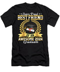 Super Proud Best Friend of a 2024 Graduate 24 Graduation Thepassionshop T-Shirt