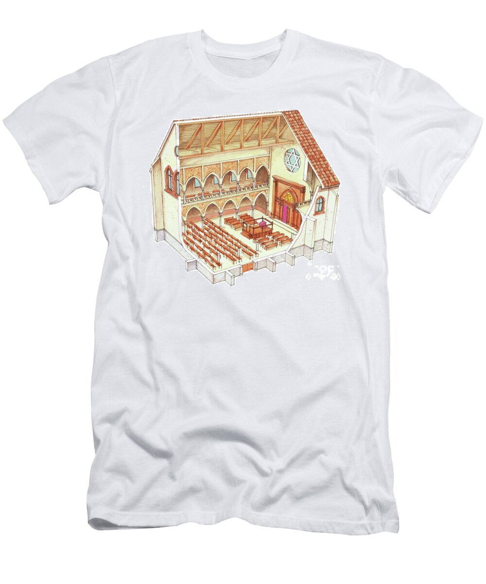 Synagogue 15th Century Central Europe Fernando Aznar Cenamor T-Shirt