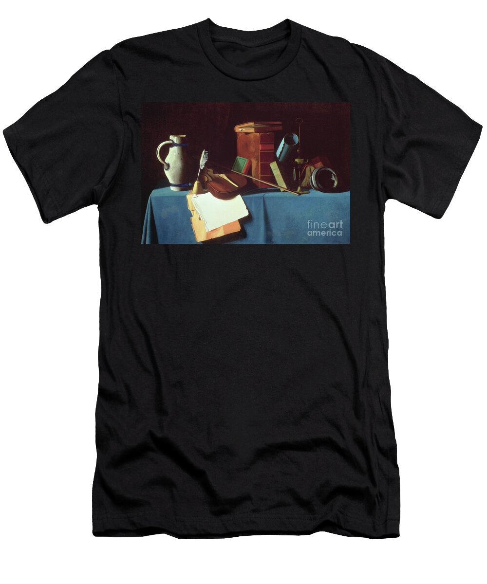 Tabletop with Violin John Frederick Peto T-Shirt