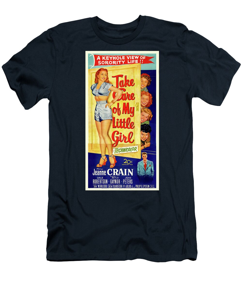 Take Care of My Little Girl with Jeanne Crain 1951 Stars on Art T-Shirt