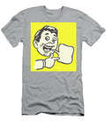 Talking Man Pointing to Blank Speech Bubble Csa Images T-Shirt