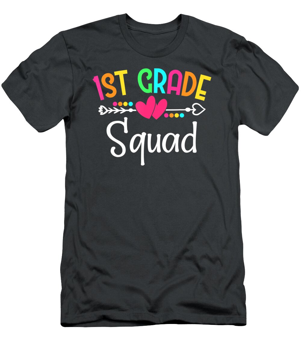 Team 1st First Grade Squad Teacher Student Back to School a Uy Ngo T-Shirt