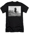 Teddy Roosevelt on Horseback Jumping Fence Circa 1902 War Is Hell Store T-Shirt