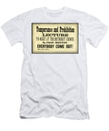 Temperance and Prohibition Lecture Digital Reproductions T-Shirt