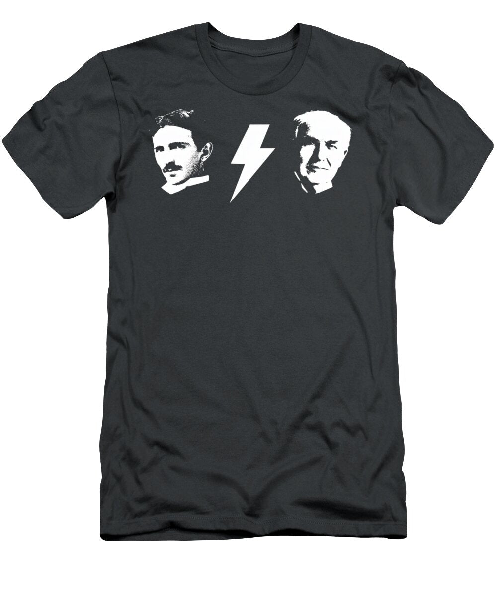 Tesla and Edison Face Off Kenvin Tran T-Shirt