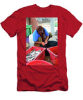 Thai Muslim Woman in Sarong and Headscarf Guts and Cleans Fish Pattani Thailand Imran Ahmed T-Shirt