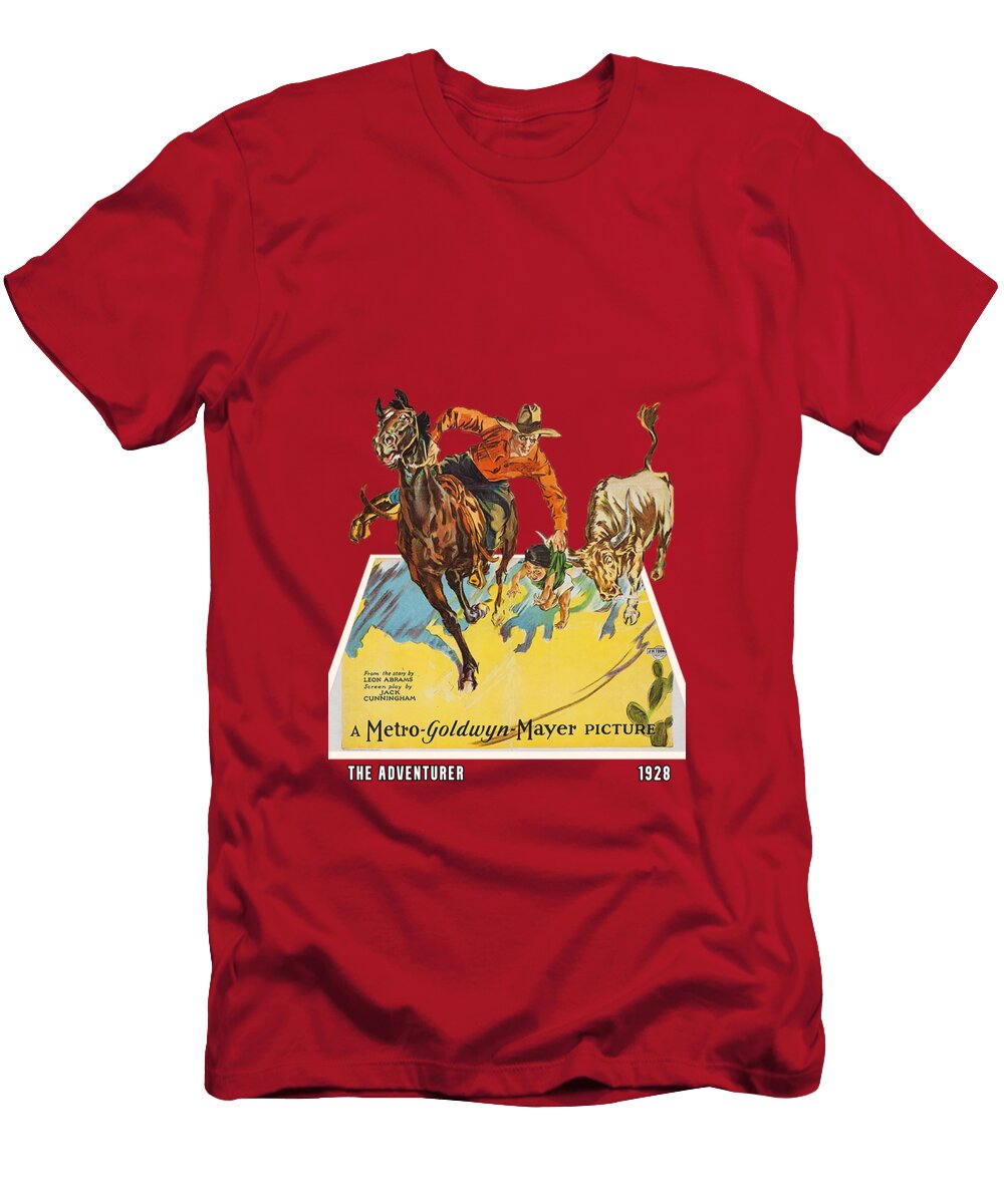 The Adventurer 1928 3d Movie Poster Stars on Art T-Shirt