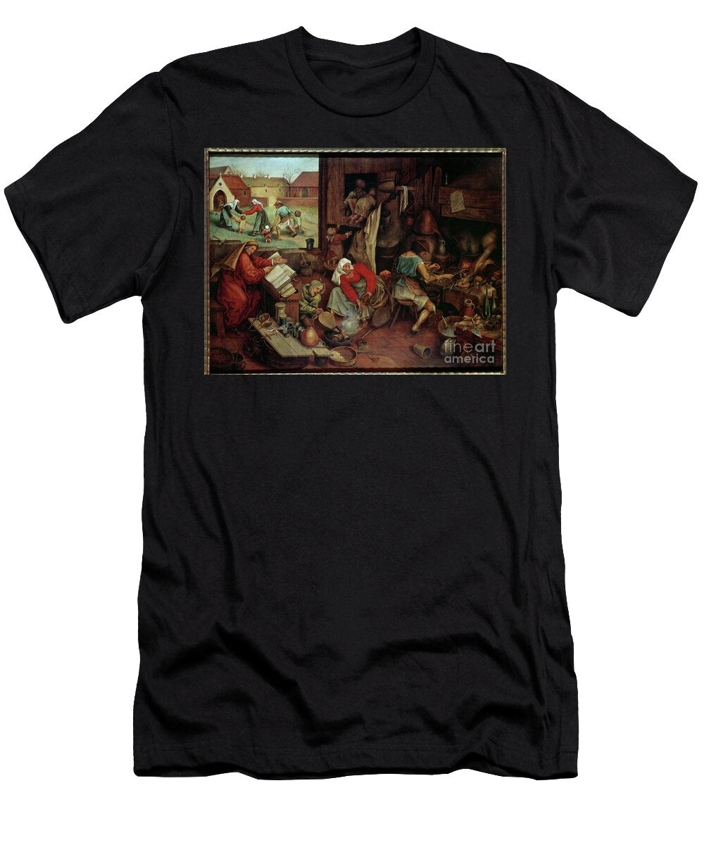 The Alchemist 17th Century Oil on Canvas Pieter the Younger Brueghel T-Shirt