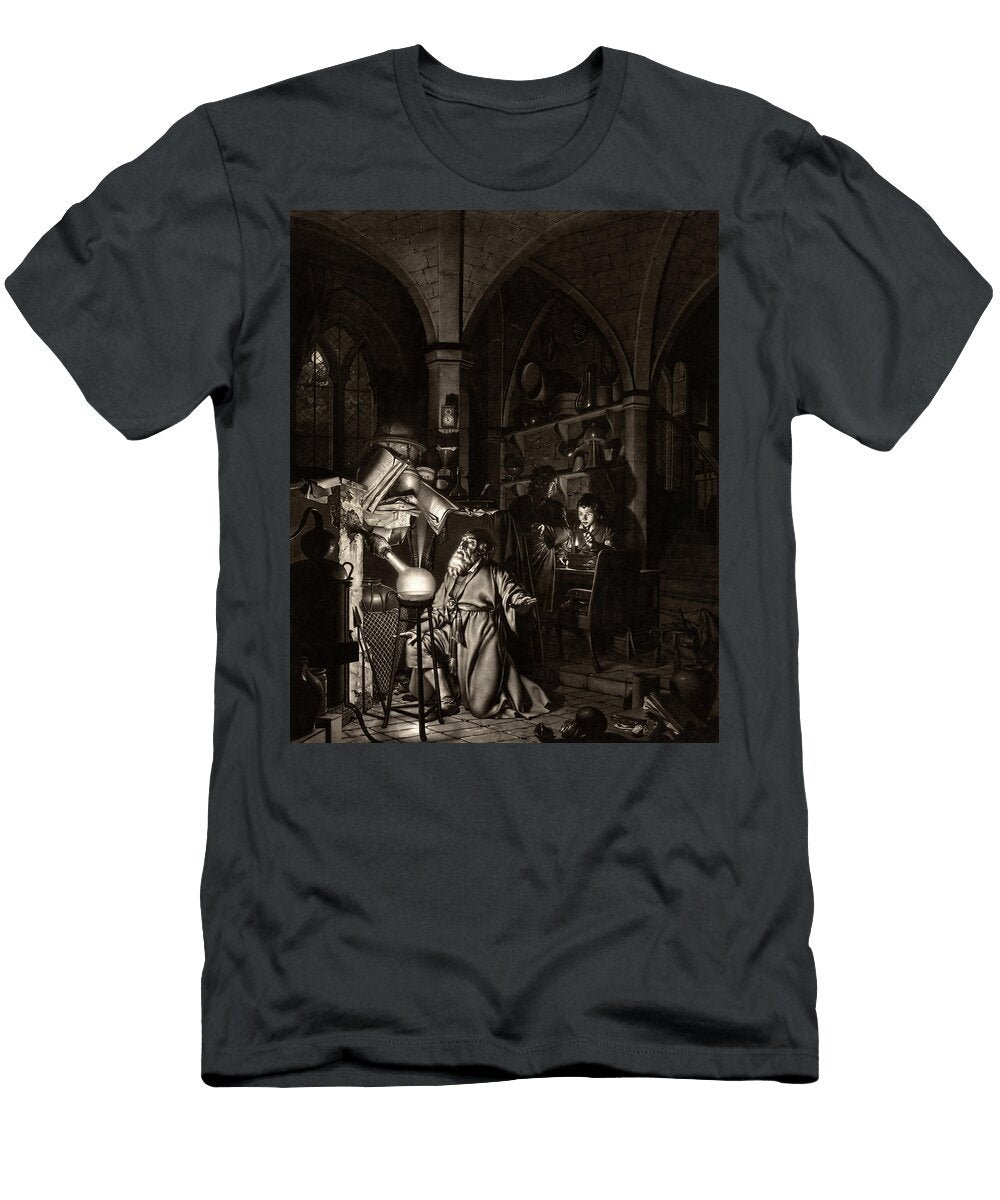 The Alchymist in Search of the Philosophers Stone Joseph Wright of Derby T-Shirt