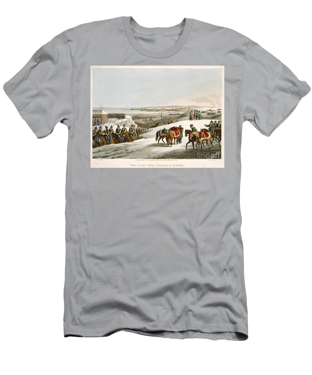 The Allies Before Dantzic in Winter Engraved By Matthew Dubourg Fl1813 20 1818 John Heaviside Clark T-Shirt