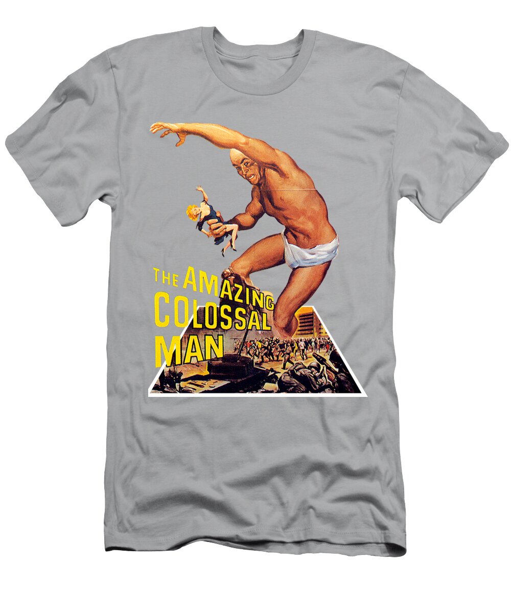 The Amazing Colossal Man 3d Movie Poster Stars on Art T-Shirt