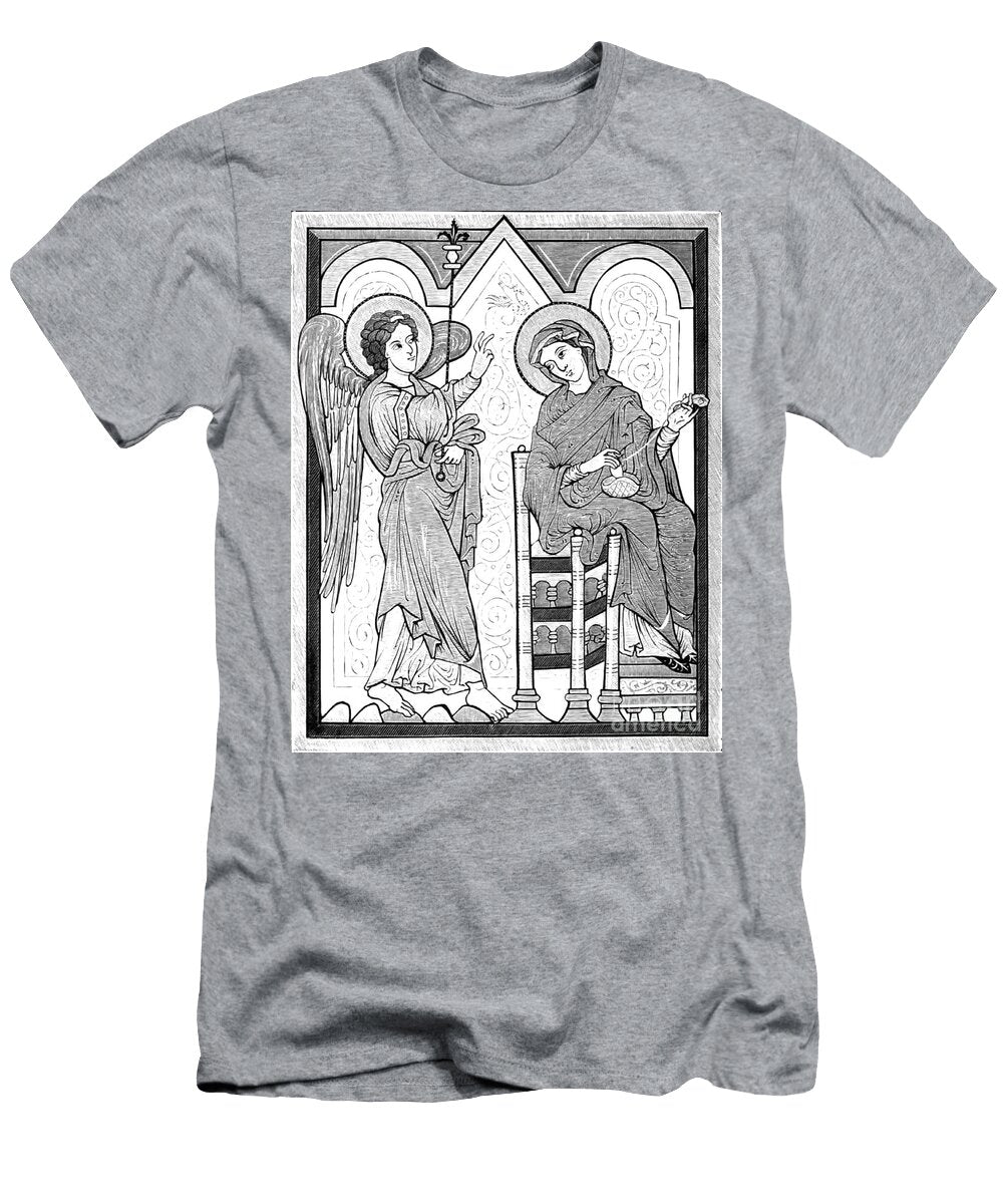 The Annunciation From a German Manuscript E1 Historic Illustrations T-Shirt