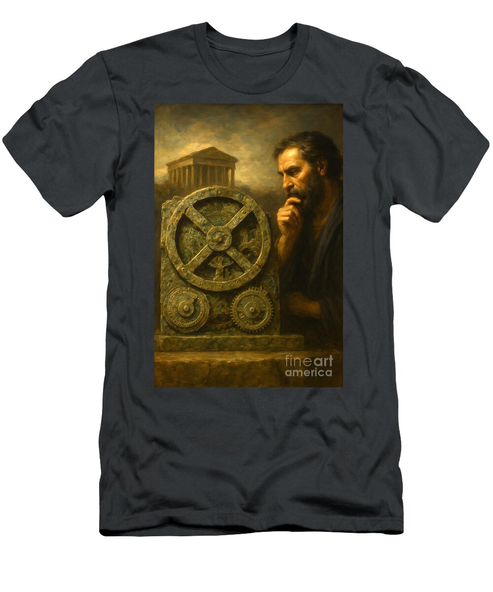 The Antikythera Philosopher Decoding the Ancient Greek Mechanism Sapiens Verbum T-Shirt
