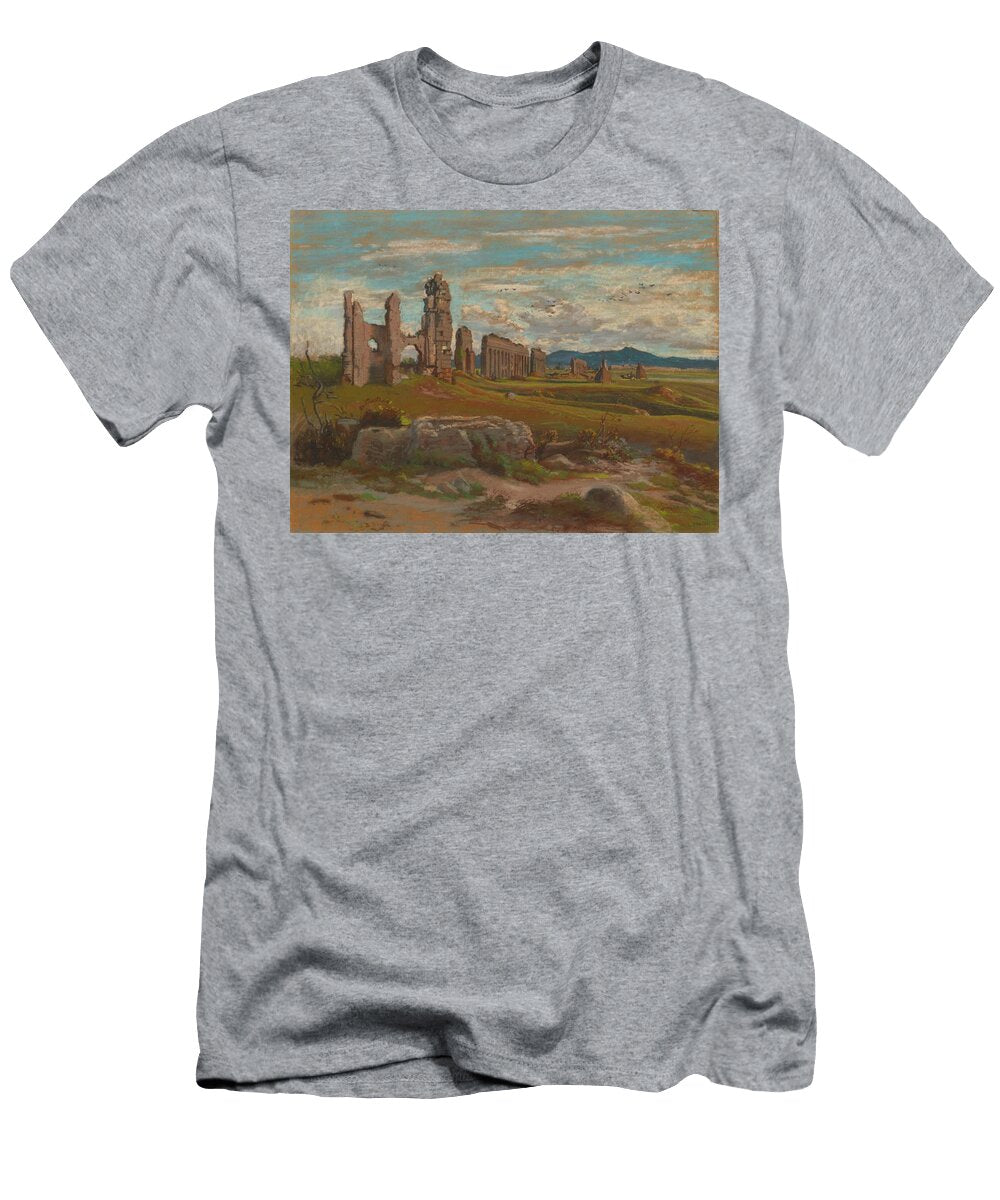 The Aqua Claudia in the Roman Campagna C Art Felixhippolyte Lanoue French T-Shirt