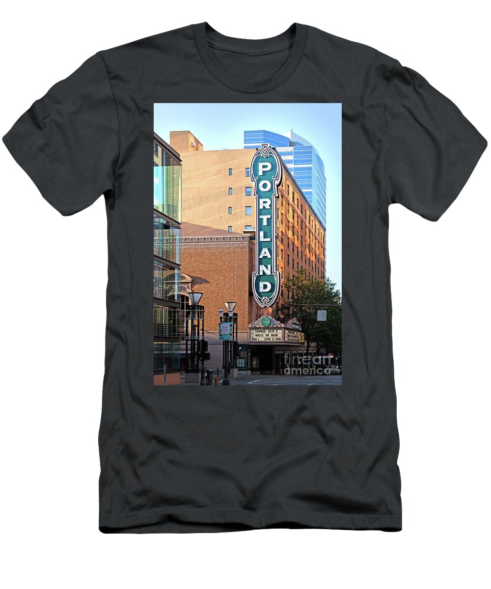 The Arlene Schnitzer Concert Hall Aka Portland Publix Theater Aka Paramount Theatre 5d3330b Wingsdomain Art and Photography T-Shirt