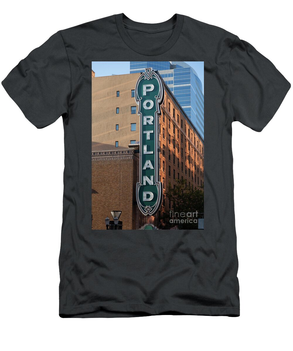 The Arlene Schnitzer Concert Hall Aka Portland Publix Theater Aka Paramount Theatre 5d3332 Wingsdomain Art and Photography T-Shirt