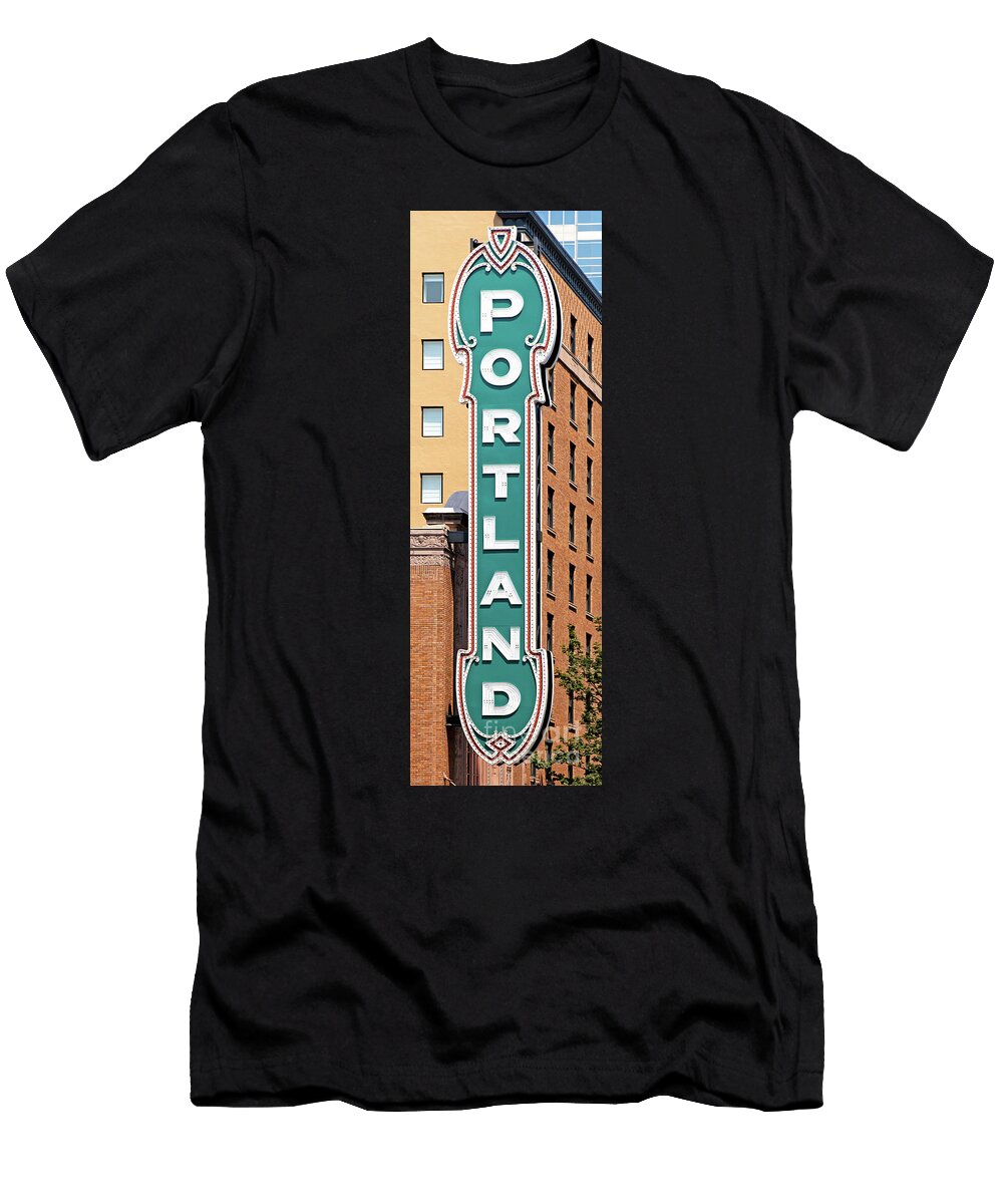 The Arlene Schnitzer Concert Hall Aka Portland Publix Theater Aka Paramount Theatre 5d3518 Long Wingsdomain Art and Photography T-Shirt