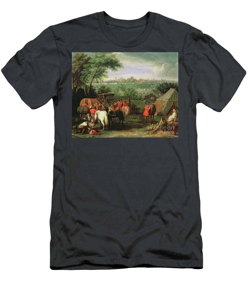 The Army of Louis Xiv Before Tournai Adam Frans Van Der Meulen T-Shirt