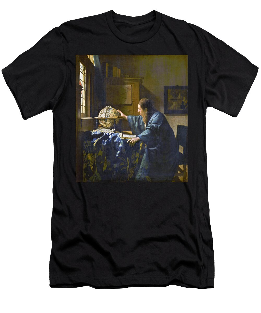 The Astronomer By Johannes Vermeer 1668 Johannes Vermeer T-Shirt